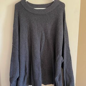 Aerie Waffle Oversized Crew Sweater size XXL